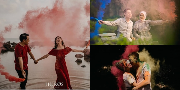 10+ Ide Foto Prewedding dengan Smoke Bomb yang Meriah