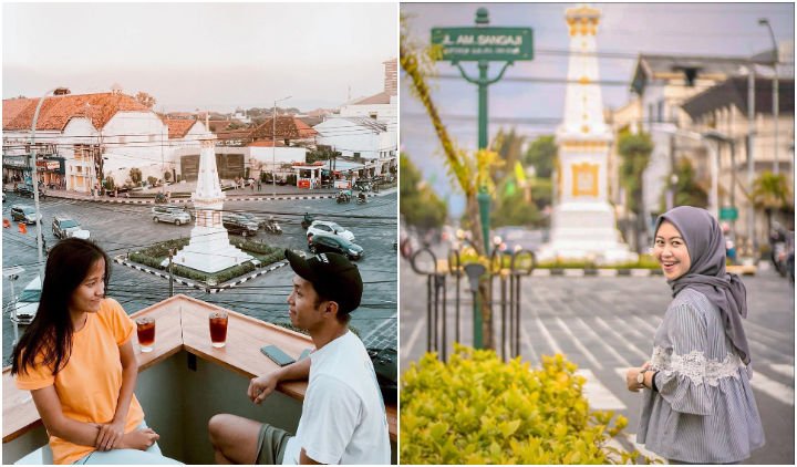 15 Foto Keren di Depan Tugu Jogja, dari yang Sendirian sampai Berpasangan. Bisa Ditiru nih!