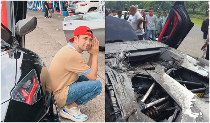 Sempat Pamerkan di IG Story, Lamborghini Raffi Ahmad Terbakar di Sentul. Rugi Miliaran Rupiah!