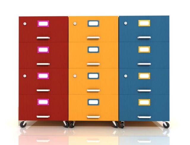 Filing Cabinet Warna-warni