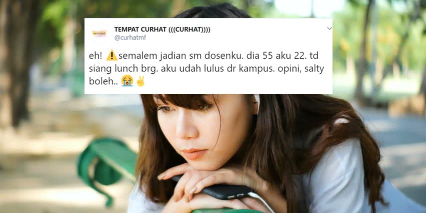 Jadian sama Dosen dengan Jarak Usia Cukup Jauh, Warganet ini Galau. Tantangan Hubungannya Luar Biasa