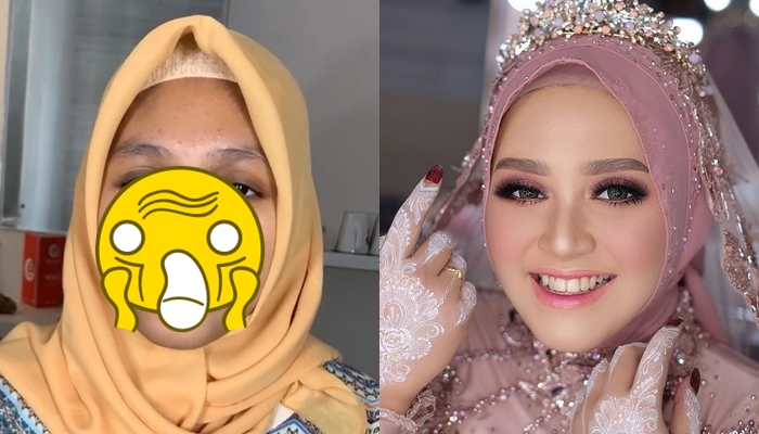 12 Foto Before-After Make-up Manten ala MUA Ternama. Hei, Mau Tampil Beda Itu Butuh Usaha!