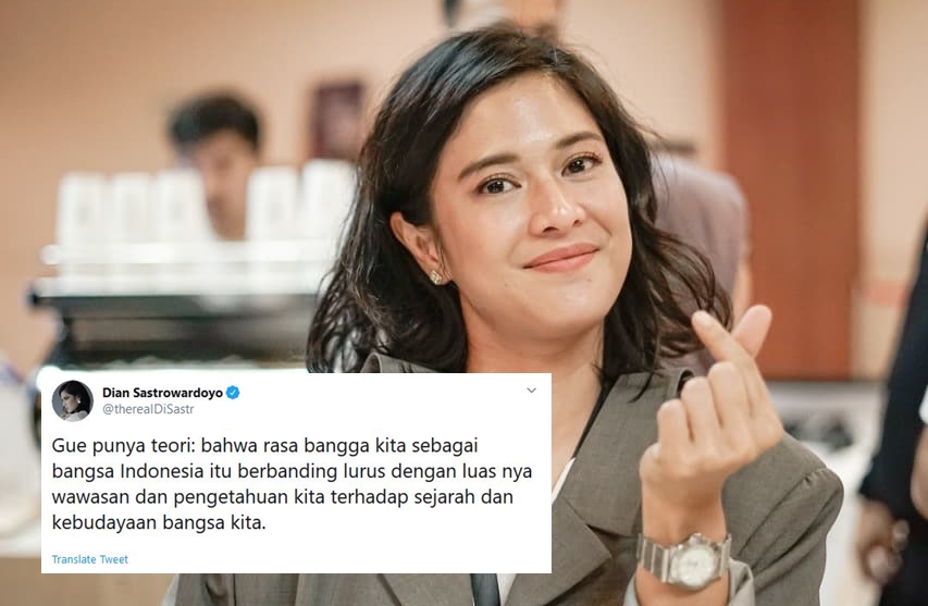 Bahas Soal Identitas Bangsa Indonesia, Dian Sastro: Rasa Bangga Berbanding Lurus dengan Wawasan