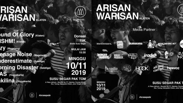 Sukses Event Pertama, (W)Arisan Akan Kembali Gelar Gigs Keduanya. Kali Ini Klaten Terpilih Jadi Tuan Rumahnya!