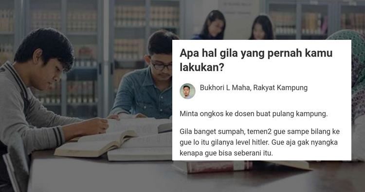 Nekat Minta Ongkos Pulang Kampung pada Dosen, Curhatan Mahasiswa ini Bikin Berkesan. Berani Banget!