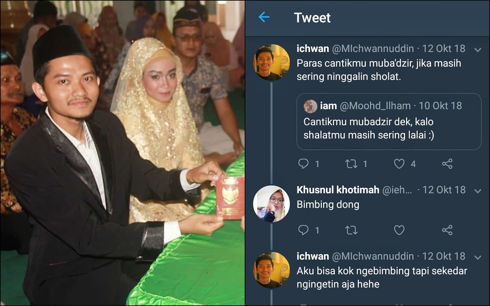 Dari Mutualan Berujung ke Pelaminan, Kisah Warganet ini Bukti Kita Bisa Bertemu Jodoh di Mana Saja