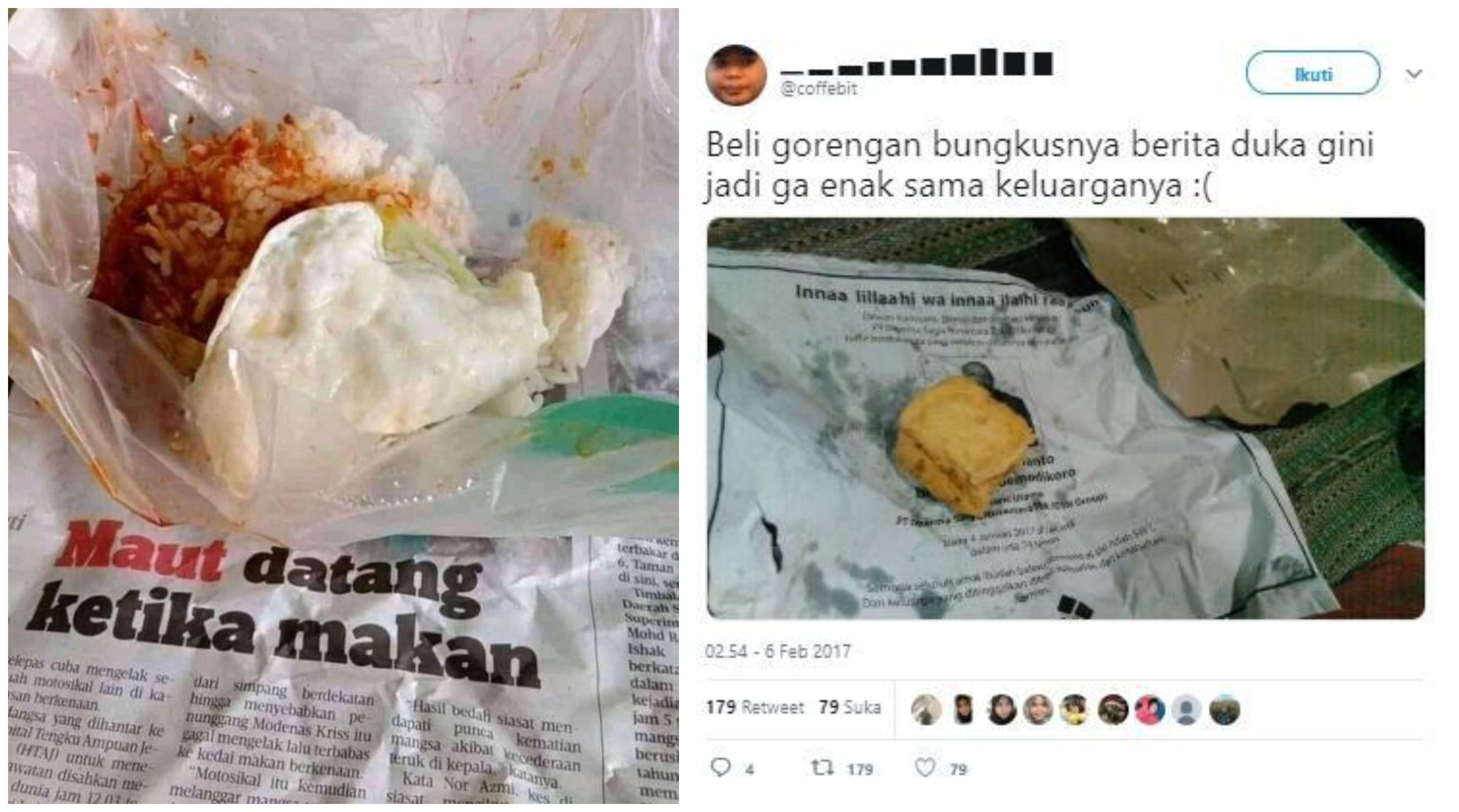 12 Balada Kocak Kertas Gorengan dan Nasi Bungkus. Kalau Konyol Begini, Makan pun Jadi Nggak Fokus