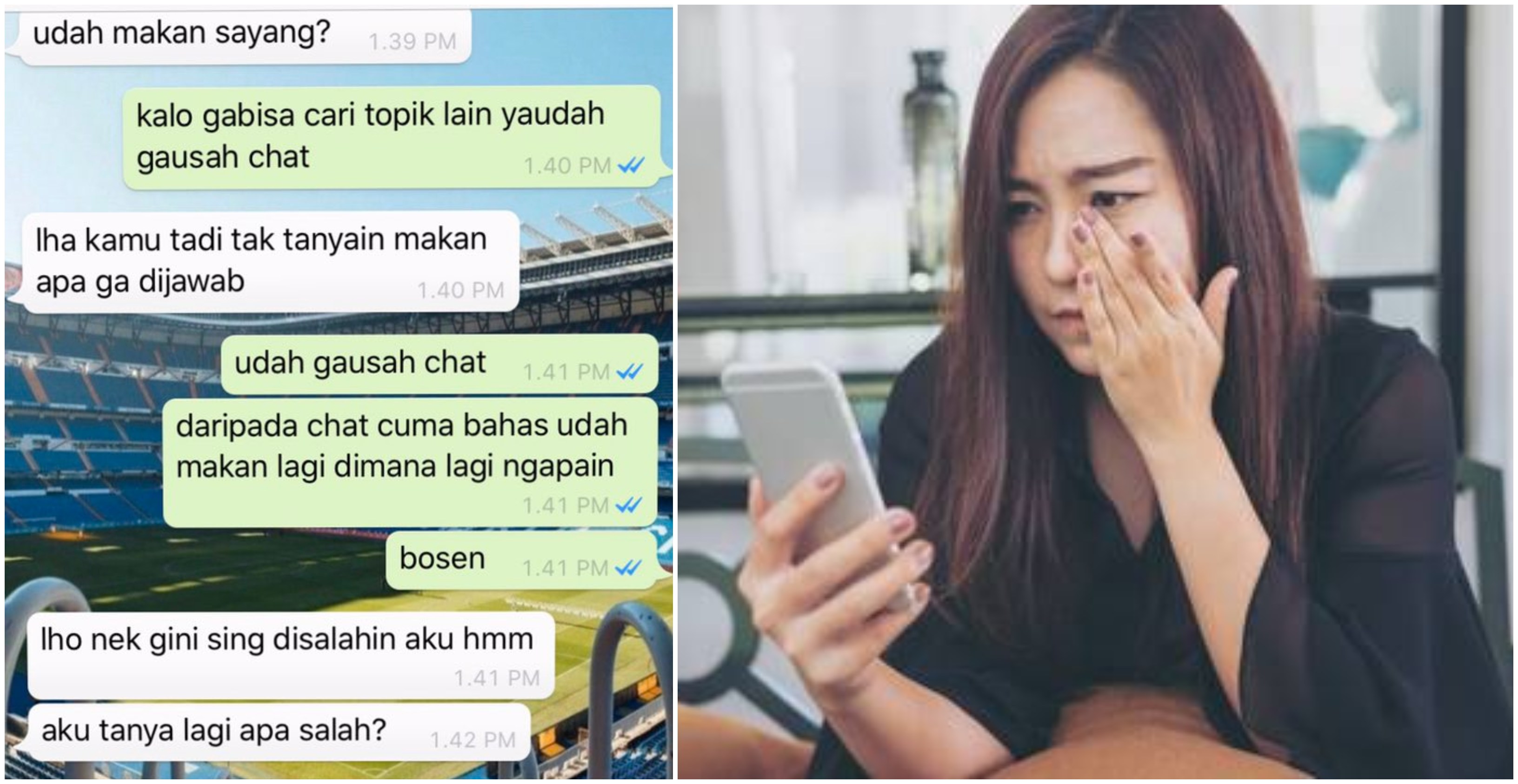 Kasus Marah ke Pacar Cuma Karena Chat-nya Nggak Kreatif ini Bikin Heran. Sayang kok Begini sih?