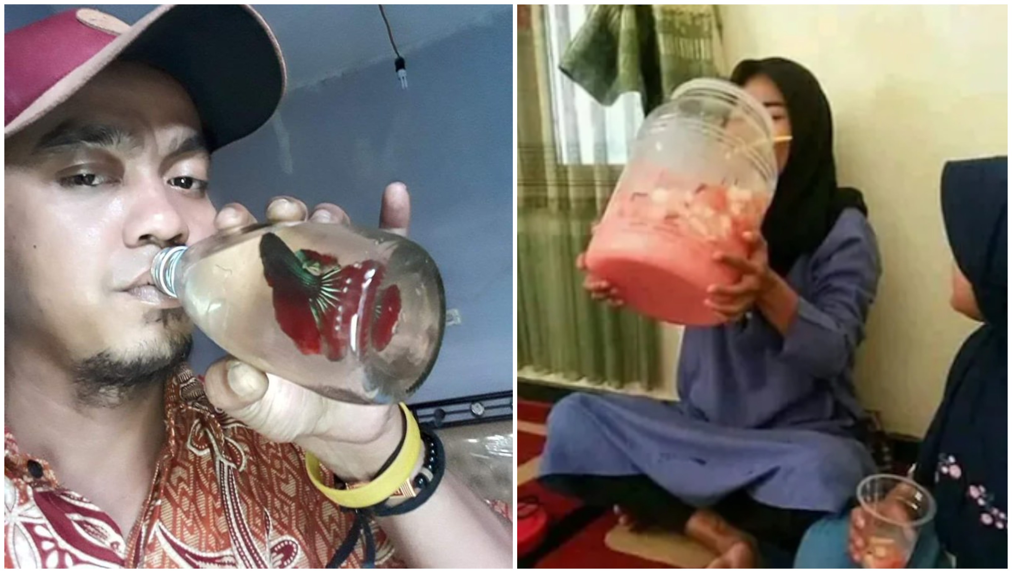 12 Potret Kocak Kelakuan Orang Minum Es. Belum Aja Dimarahin Emak Karena Es Terooos!