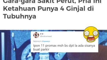 Ada Berita Orang dengan 4 Ginjal, Respons Warganet ini Bikin Ngakak di Luar Dugaan. Terlalu Santuy~