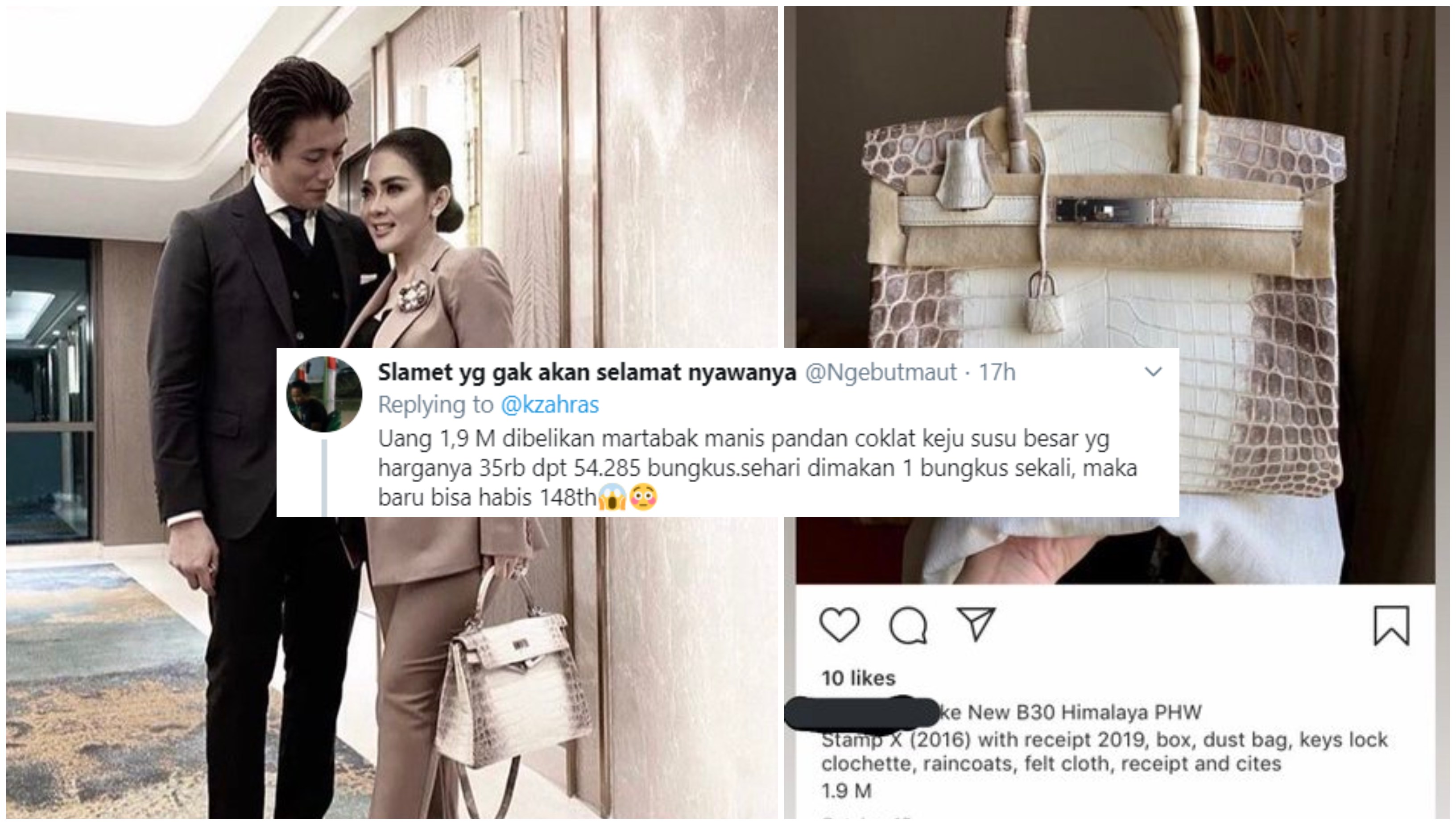 Kaget Harga Tas Syahrini 1,9M, Warganet Mengandaikan Sebanyak Apa Duitnya Kalau Dibelikan Barang Lain