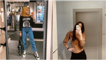 10 Ide Potret Mirror Selfie Aesthetic yang Kece