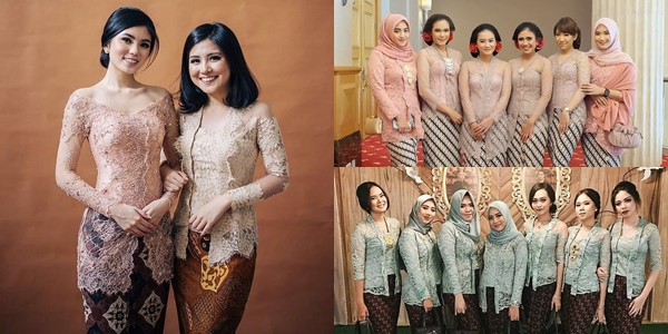 12 Ide Kebaya Kutu Baru Berbahan Brokat untuk Bridesmaid. Glamor tapi Effortless~