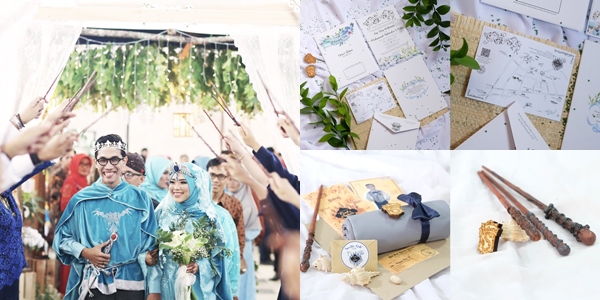 10 Detail Nikah Bertema Harry Potter-Narnia yang Lagi Viral. Dari Undangan Sampai Properti, Total!