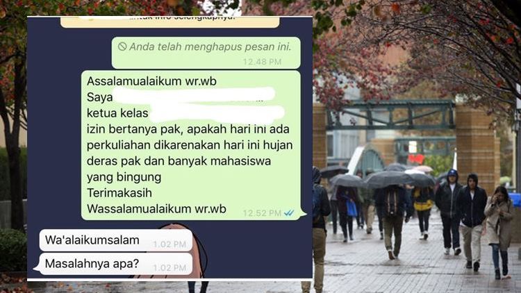 11 Chat Kocak Dosen Tanggapi Kode-Kode Ingin Jam Kosong. Mahasiswanya Mager Kuliah nih!