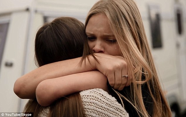 Girls Hug Her Friend