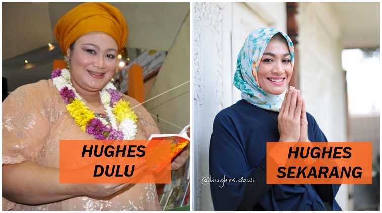 Tampilan Terkini Dewi Hughes Ini Bikin Pangling. Gaya Hijabnya Beda Banget!