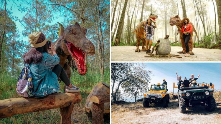 Serunya Bertemu Dinosaurus di Mojosemi Forest Park. Destinasi Hits dan Kekinian di Magetan!