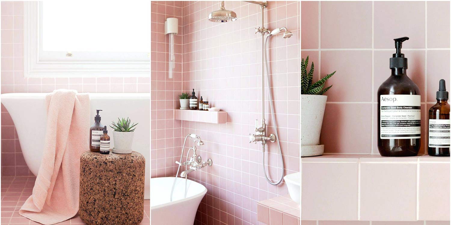 5 Inspirasi Kamar Mandi Warna Pink yang Cantik. Serasa Mandi di Negeri Dongeng deh!