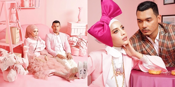 Serba Pink bak Barbie-Ken, 11 Ide Pre-wedding ala Aghnia Punjabi-Reinukky ini Over Gemas!