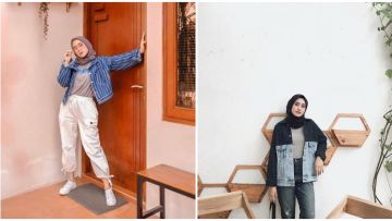 8 Cara Pakai Kemeja Berbahan Jeans Buat Hijabers yang Suka Tampil Selow. Dijamin Nyaman!