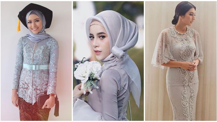 10 OOTD Kebaya Abu-Abu yang Elegan dan Modern