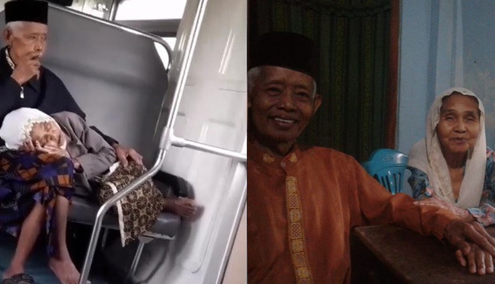 Video Nenek Tidur di Pangkuan Kakek saat Naik Kereta Ini Bikin Baper. Bukti Cinta Sejati Itu Ada