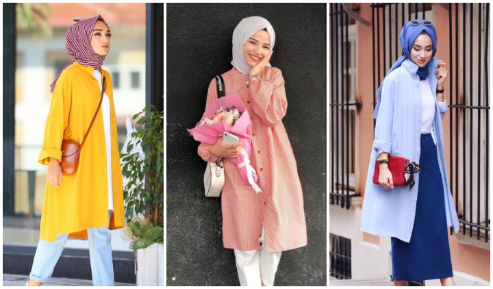 10 Long Shirt alias Kemeja Panjang yang Cocok Buat Hijabers. Bikin Penampilan Rapi dan Menarik