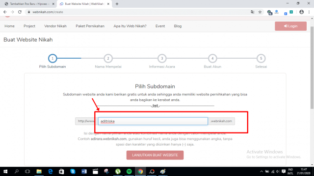 Cara Bikin Website Pernikahan