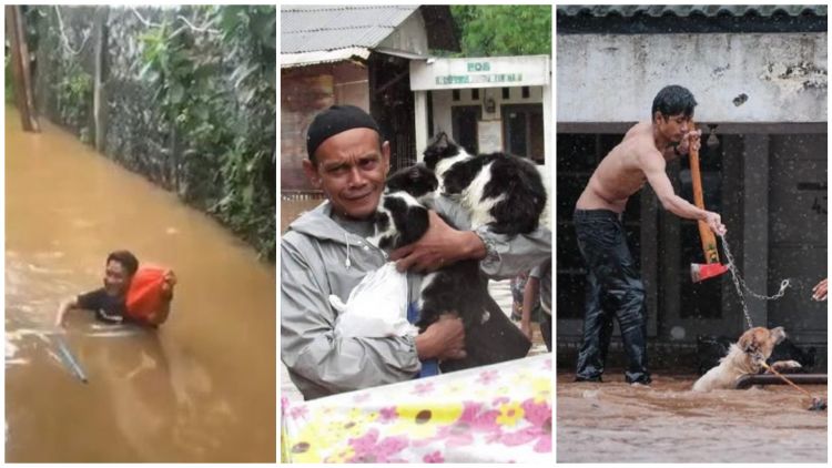 6 Kisah Heroik Saat Banjir Jabodetabek. Bukti Masih Banyak Orang-Orang Baik