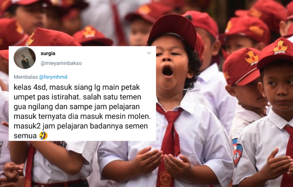 10 Kenangan Masa SD yang Paling Diingat Warganet. Nostalgia Kenakalan yang Nggak Bisa Lagi Terulang