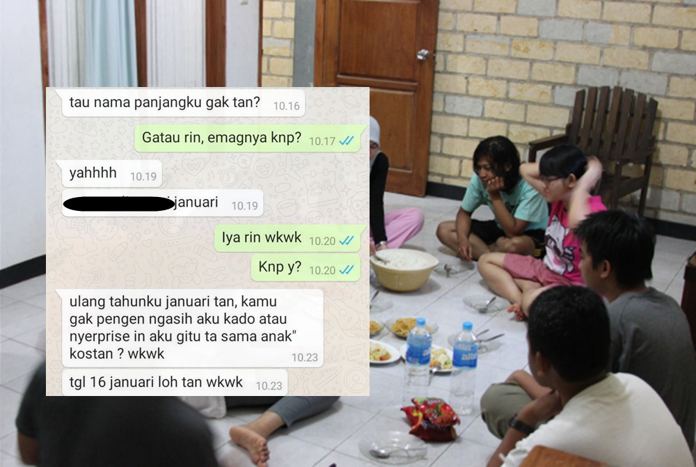 Jarang Ngumpul, tapi Ultah Minta Dirayain Anak Kosan, Cewek ini Jadi Bahan Omongan. Makanya Bergaul!