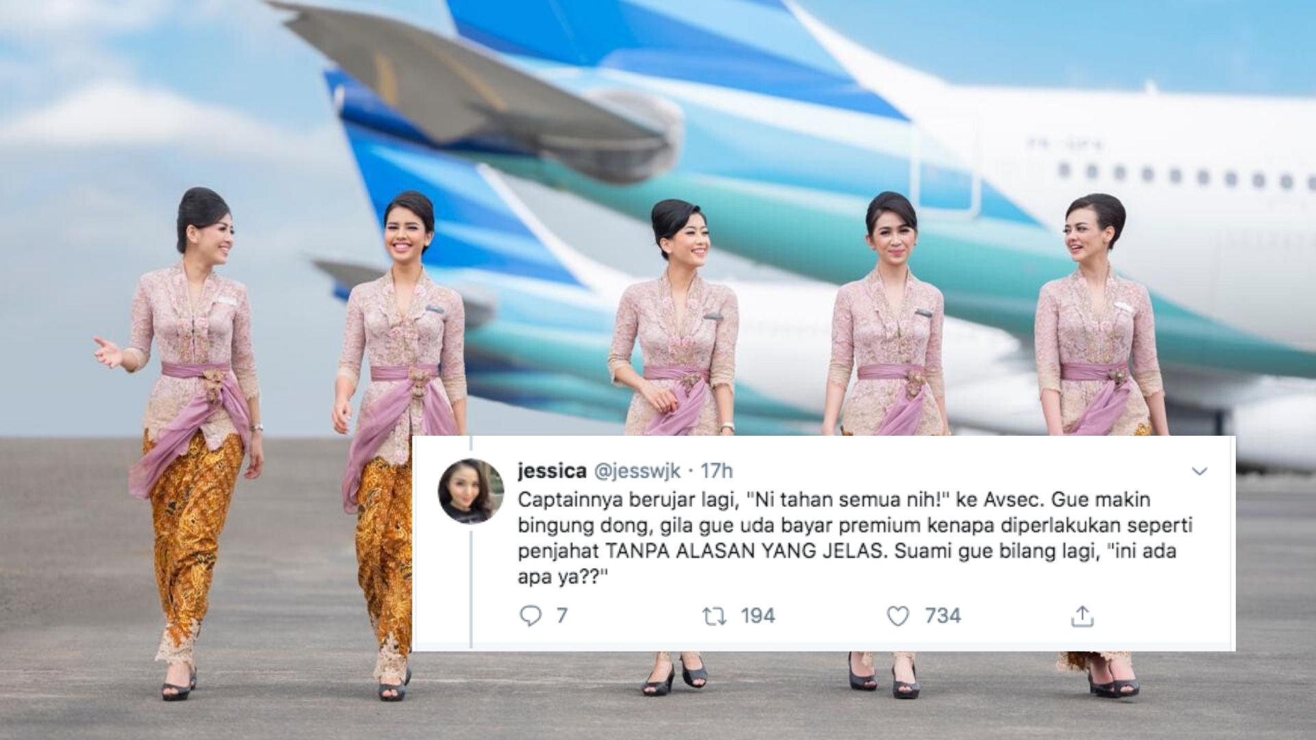 Garuda Blunder Lagi, Penumpang Kelas Bisnis Ditahan Karena Dianggap Menghina Garuda!