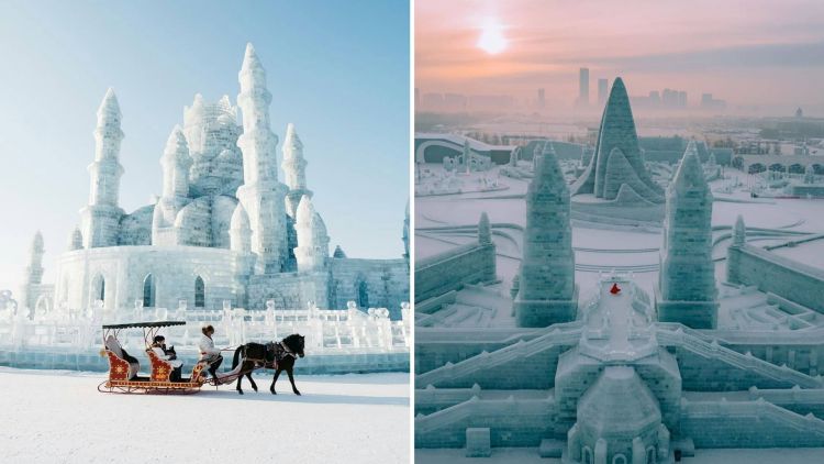 10 Foto Harbin Ice and Snow Festival yang Spektakuler. Festival Musim Dingin Terbesar di Dunia!