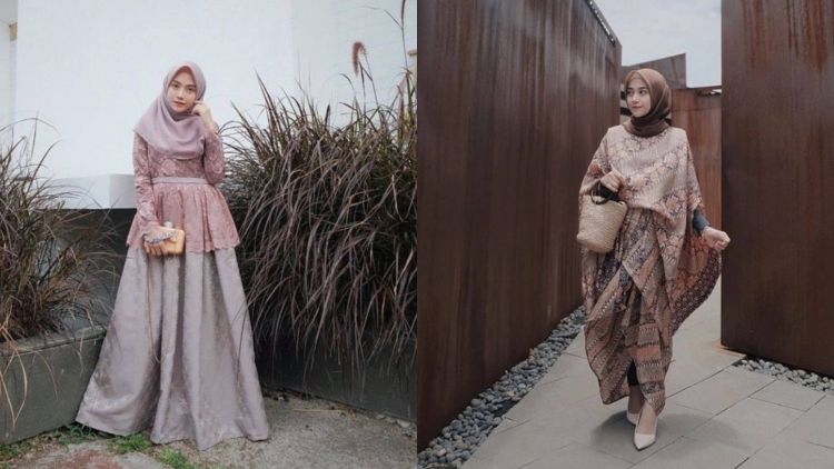 Inspirasi Style Kebaya Modern dengan Hijab Segi Empat untuk Momen Kondangan. Uwh, Menawan!