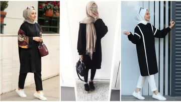 Manisnya 9 Hijabers dengan Tunik Warna Hitam. Pas Buat Penyuka Gaya Simpel dan Sopan!