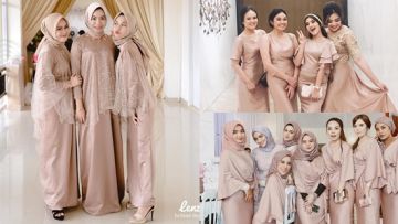 12 Ide Gaun Bridesmaid Nuansa Cokelat Muda. Kalem dan Cantik, Bikin Mata Betah Melirik