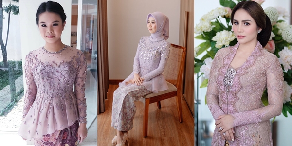 10 Ide Kebaya Warna Ungu Muda untuk Lamaran. Pencinta Ungu, Merapat Sini!