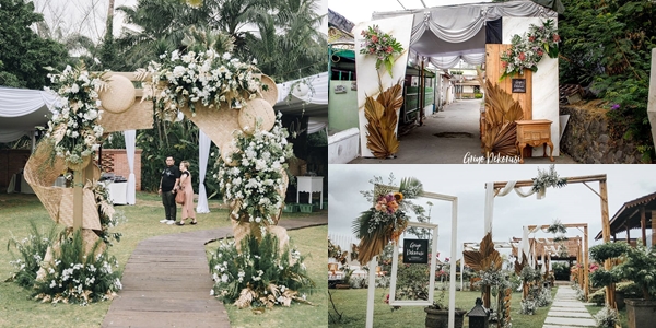 15 Ide Wedding Gate Tema Rustic di Dalam atau Luar Ruangan. Dijamin Bikin Tamumu Terpesona!