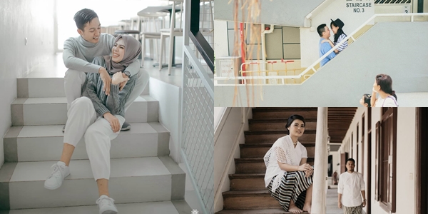 13+ Ide Pose Prewedding Keren di Tangga