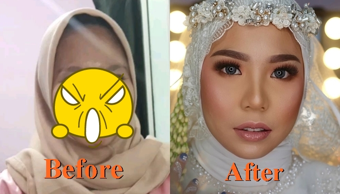 11 Before After Make-up Natural Manten. Tetap Manglingi Tanpa Melulu dengan Riasan Bold