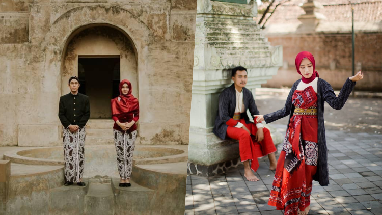 8 Ide Pose Pre-wedding Tak Bersentuhan yang Sopan dan Elegan dalam Konsep Modern Heritage