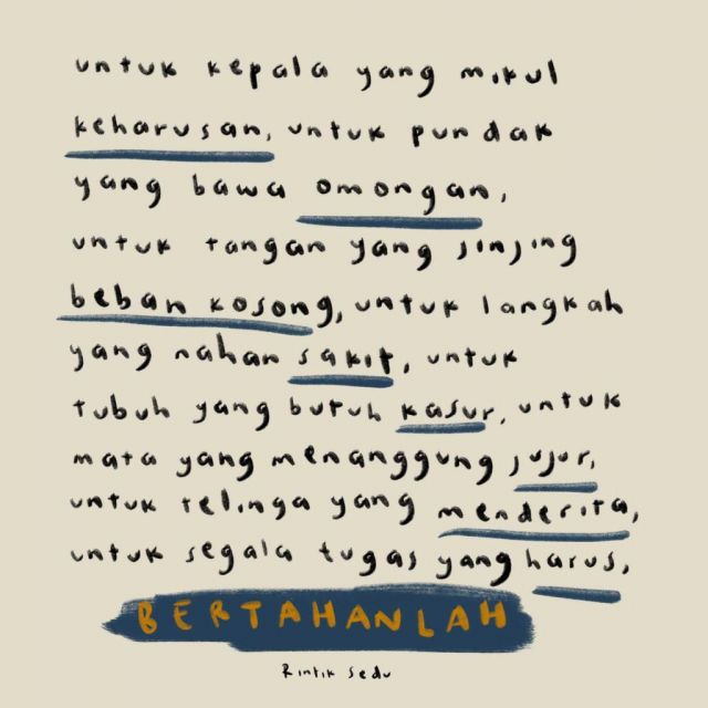 Quotes Bijak ala Rintik Sedu