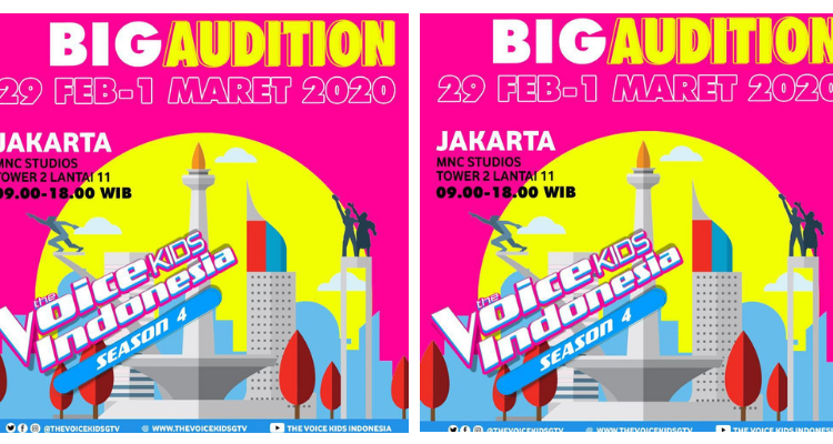 Big Audition The Voice Kids Indonesia Season ke-4 Dimulai!