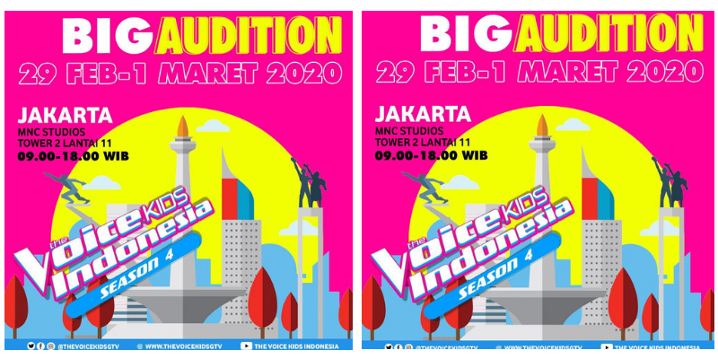 Big Audition The Voice Kids Indonesia Season ke-4 Dimulai!