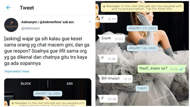 Fenomena Chat “P” yang Nggak Kunjung Hilang di Tahun 2020. Kenalan Pakai Cara yang Sopan Kali!