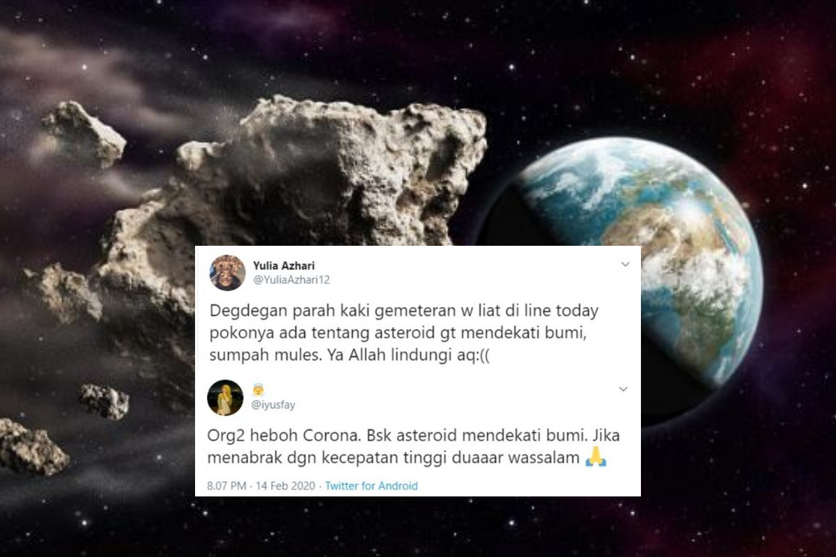 Heboh Kabar Asteroid Berukuran 5 Kali Lapangan Bola Mendekati Bumi Hari ini. Begini Faktanya!