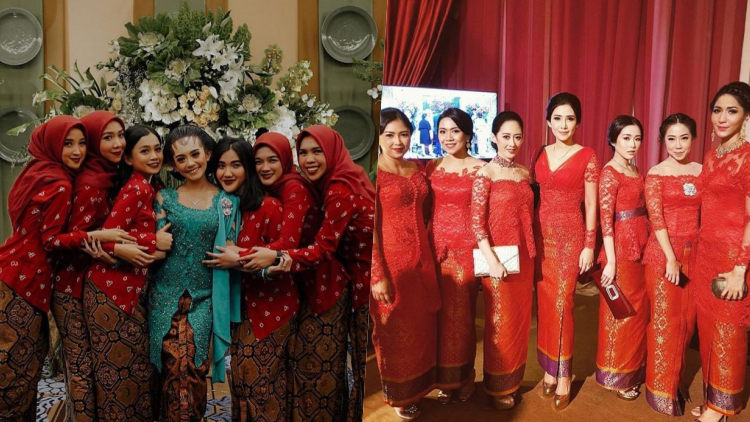 10 Pilihan Seragam Bridesmaid Nuansa Merah. Elegan, Berkelas dan Wah di Momen Indah~