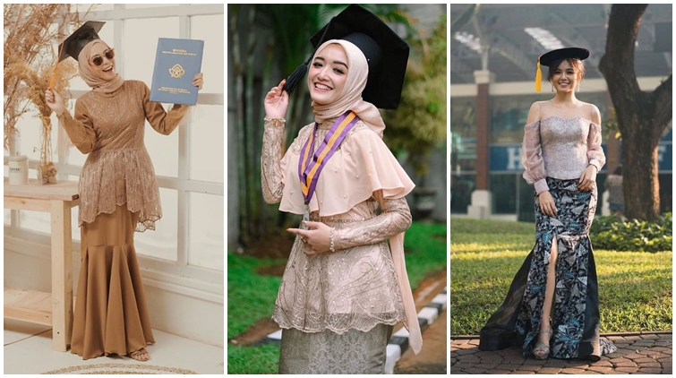 8 Kebaya Wisuda Berbahan Selain Brokat yang Nyaman