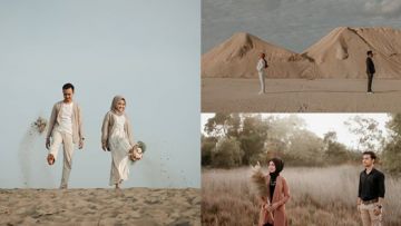 14 Ide Pre-wedding Tak Bersentuhan Berlatar Pemandangan. Asyik nih, Sekalian Jalan-jalan~